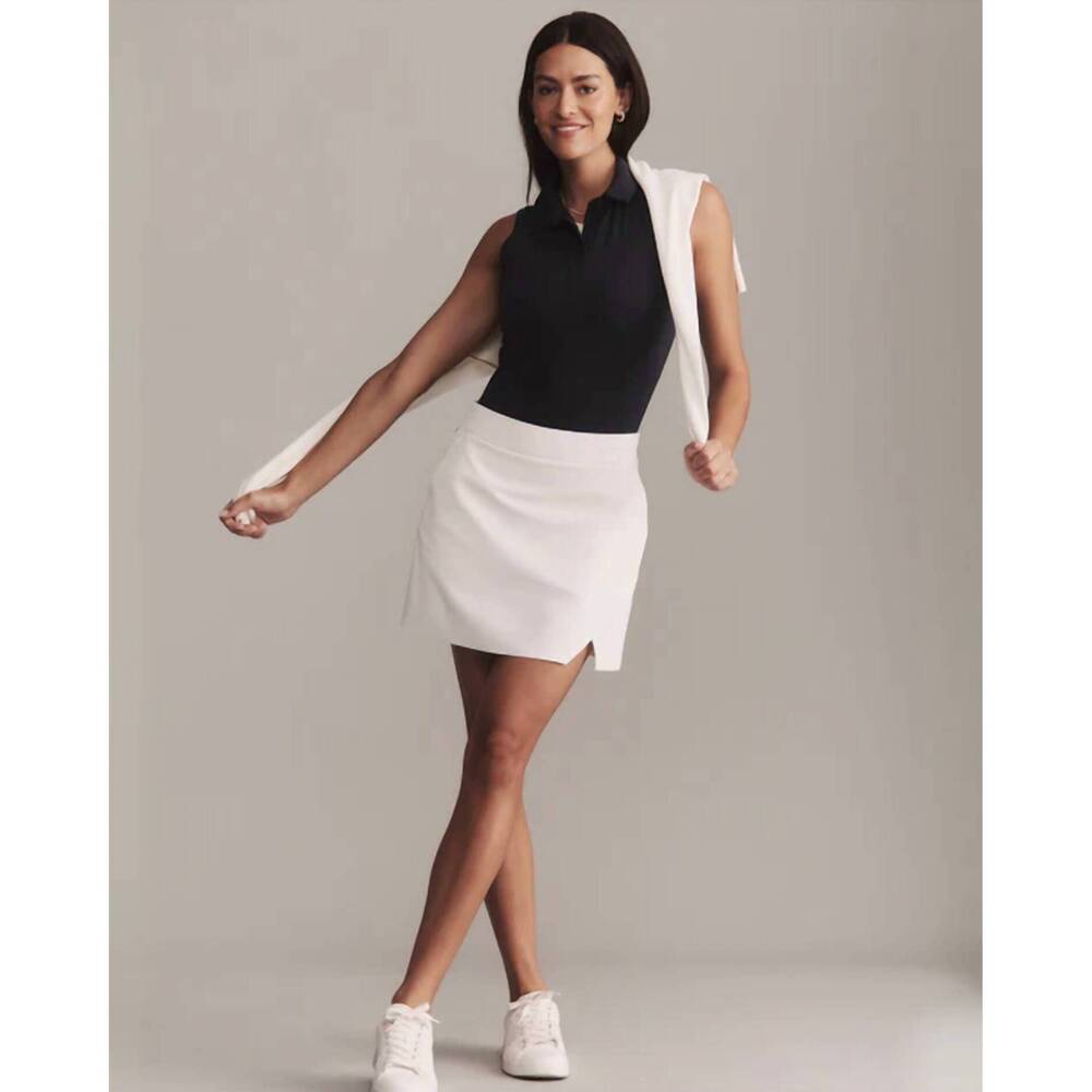 NEW RHONE birdie wrap skort in snow white